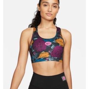 Nike Women's Swoosh Icon Clash Med-Support Non-Padded Strappy Sports Bra XS‎